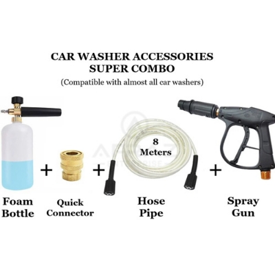 Picture of Digital Craft Pressure Washer Hose Pipe, M22*1.5 * 14mm High Pressure Washer Hose Spray Water Pressure Washer Pipe 8MTR,Pressure Washer Gun,Snow Foam Lance Gun