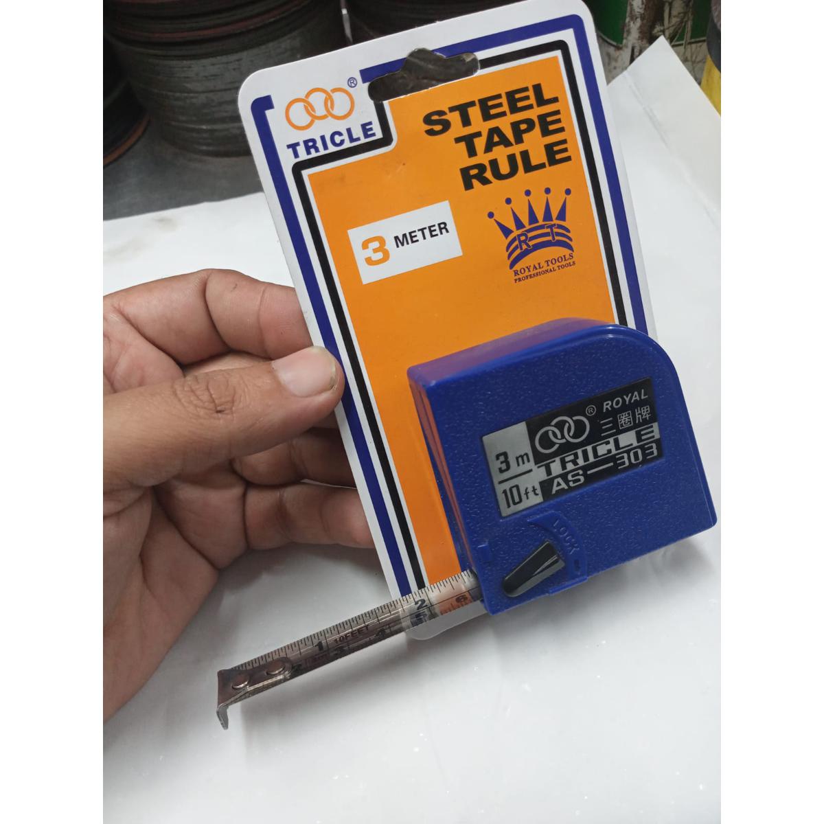Picture of TRICLE Measurement Tape 3M 10 feet / high quality tricle steel tape 3 M/ Measuring Tape 03 - Blue