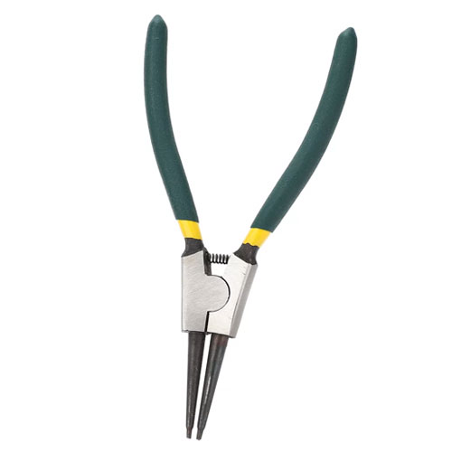 Picture of Straight External Inner Pliers Circlip Pliers Spring Loaded Handle Snap Ring Pliers - Green