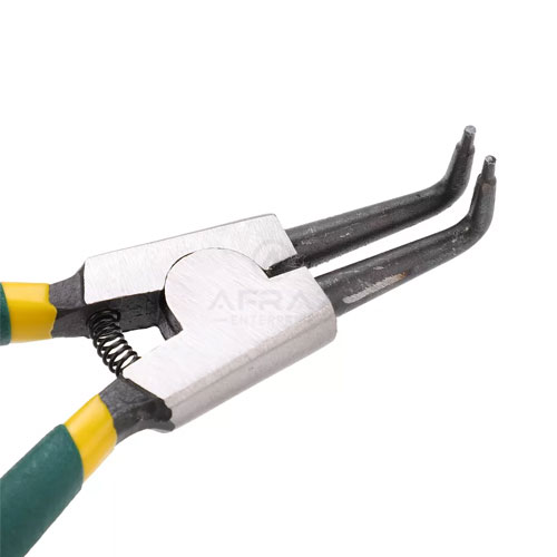 Picture of Snap Ring Pliers Spring Loaded Handle Circlip Plier External Bent Clip Tool Inner - Green