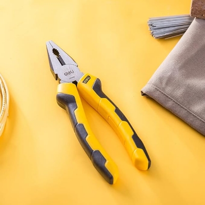 Picture of DELI DL2008 mm (8 Inch) Combination Plier - Yellow