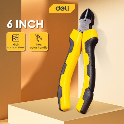 Picture of DELI Diagonal Pliers (6 Inches) Industrial- DL2206 - Yellow