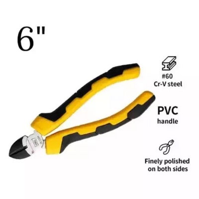 Picture of DELI Diagonal Pliers (6 Inches) Industrial- DL2206 - Yellow
