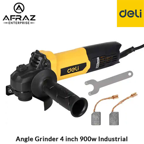 Picture of Deli Tools JM100-E2 900W 220V Heavy Duty Angle Grinder - Yellow