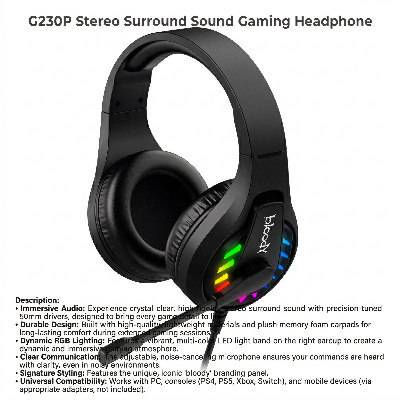 Picture of G230P Stereo Surround Sound Gaming Headphone - black 