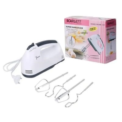 Picture of SCARLETT HE-133 Hand Mixer with 7 Speed Settings | MNK SHOP (White)