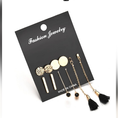 Picture of 5 Pairs of earring Set stylish and modern collection for Women's Fashion