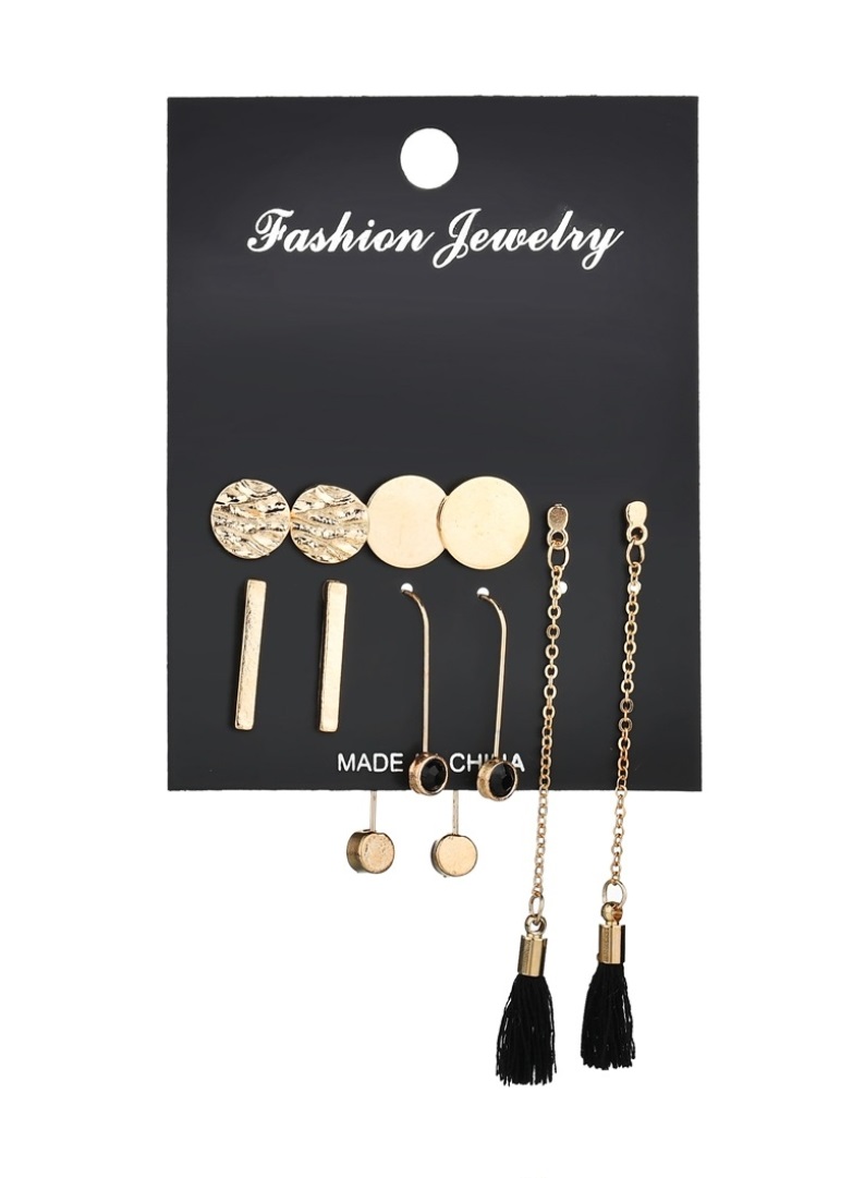 Picture of 5 Pairs of earring Set stylish and modern collection for Women's Fashion