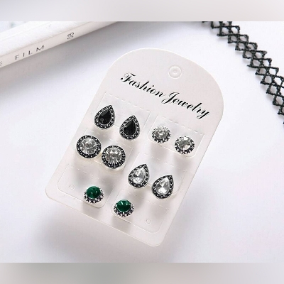 Picture of 5 Pairs Retro Bohemia Style Stud Earring Set for women Fashion