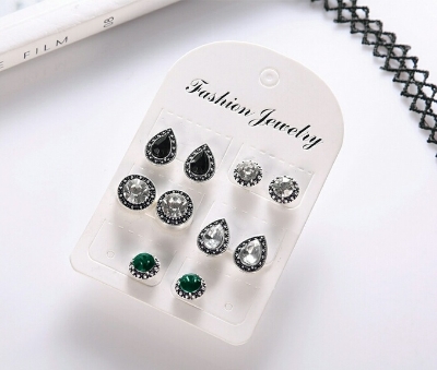 Picture of 5 Pairs Retro Bohemia Style Stud Earring Set for women Fashion