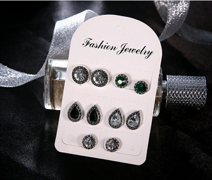 Picture of 5 Pairs Retro Bohemia Style Stud Earring Set for women Fashion