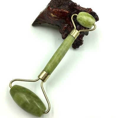 Picture of 1 Piece Facial Massage Face-Lifting Natural Jade Roller Double Head Massage Tool Facial Jade Push Facial Lift Massanger Skin Care - Black Head Remover