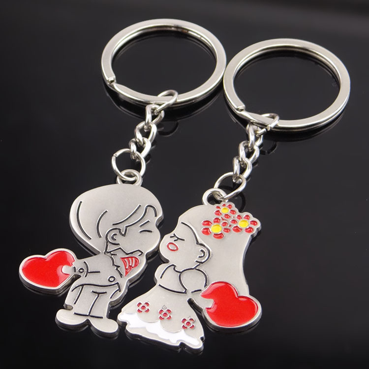 Picture of Korean Keychain Creative Doll Keychain Valentine's Day Street Promotional Gift Small Gift Key Chain