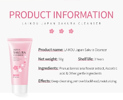 Picture of LAIKOU Japan Sakura Face Cleanser- 50g