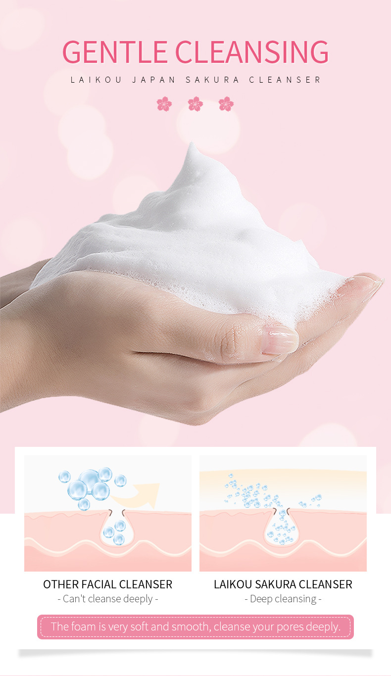 Picture of LAIKOU Japan Sakura Face Cleanser- 50g