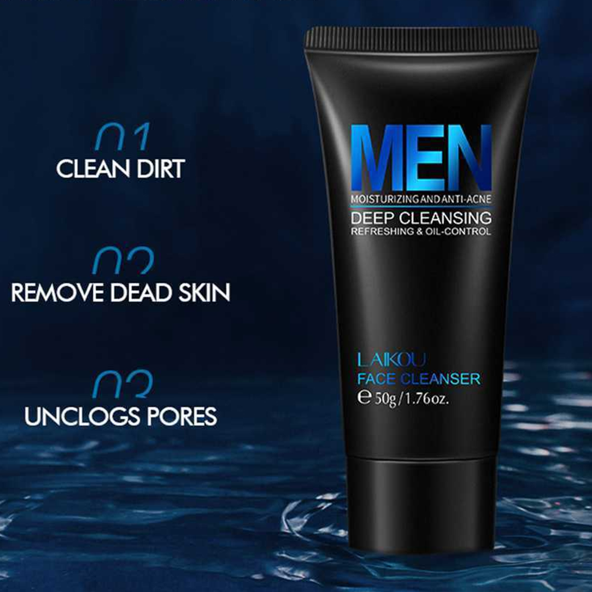 Picture of LAIKOU Men's deep cleansing facial cleanser 50g