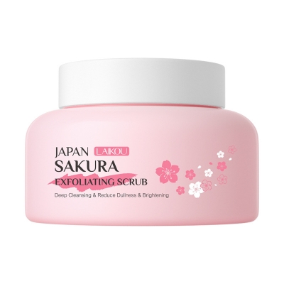 Picture of LAIKOU Japan Sakura Exfoliating Deep Cleansing Face & Body Scrub- 100g