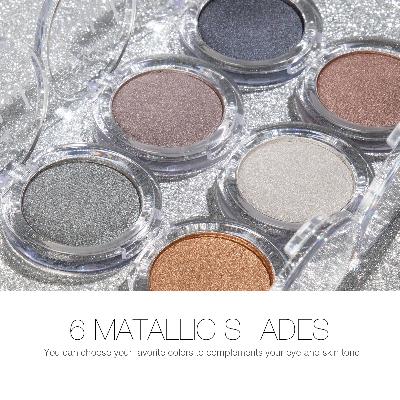Picture of Menow E425 Cosmetic Eyes Makeup Single Metallic Eyeshadow Palette Eye Shadow eyeshadow palette