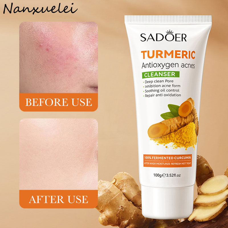 Picture of SADOER Turmeric Antioxygen Acnes & pore cleaner Deep Cleansing Face Cleanser- 100g