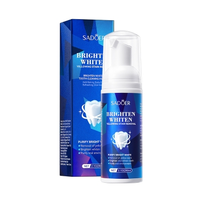Picture of SADOER Brighten Whiten Yellowing Stain Remover Tooth Cleaning Mousse- 60ml