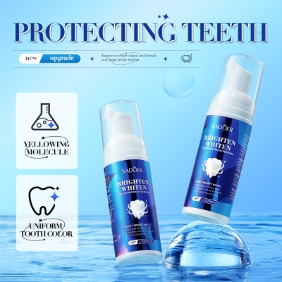 Picture of SADOER Brighten Whiten Yellowing Stain Remover Tooth Cleaning Mousse- 60ml