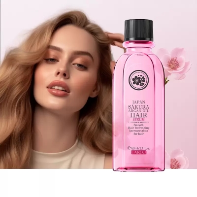 Picture of LAIKOU Japan Sakura Smooth & Refreshing Argon Oil Hair Serum- 60ml