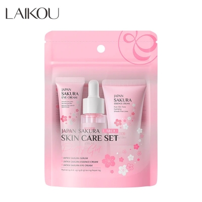 Picture of LAIKOU Japan Sakura 3 Pcs/set Skin Care Set- 62g