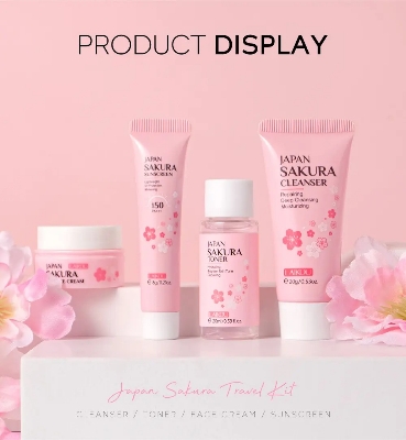 Picture of LAIKOU Japan Sakura 4 Pcs/Set Travel Kit- 56g