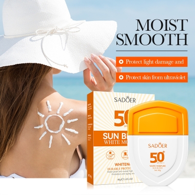 Picture of SADOER 50 SPF PA+++ UV Protected Whitening Moisturizing Sun Block- 40g