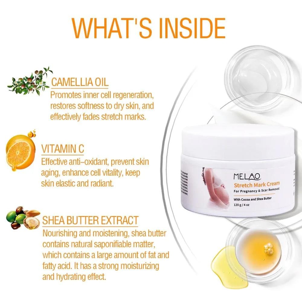 Picture of MELAO Scar Removal Cocoa & Shea Butter Stretch Mark Cream- 120g