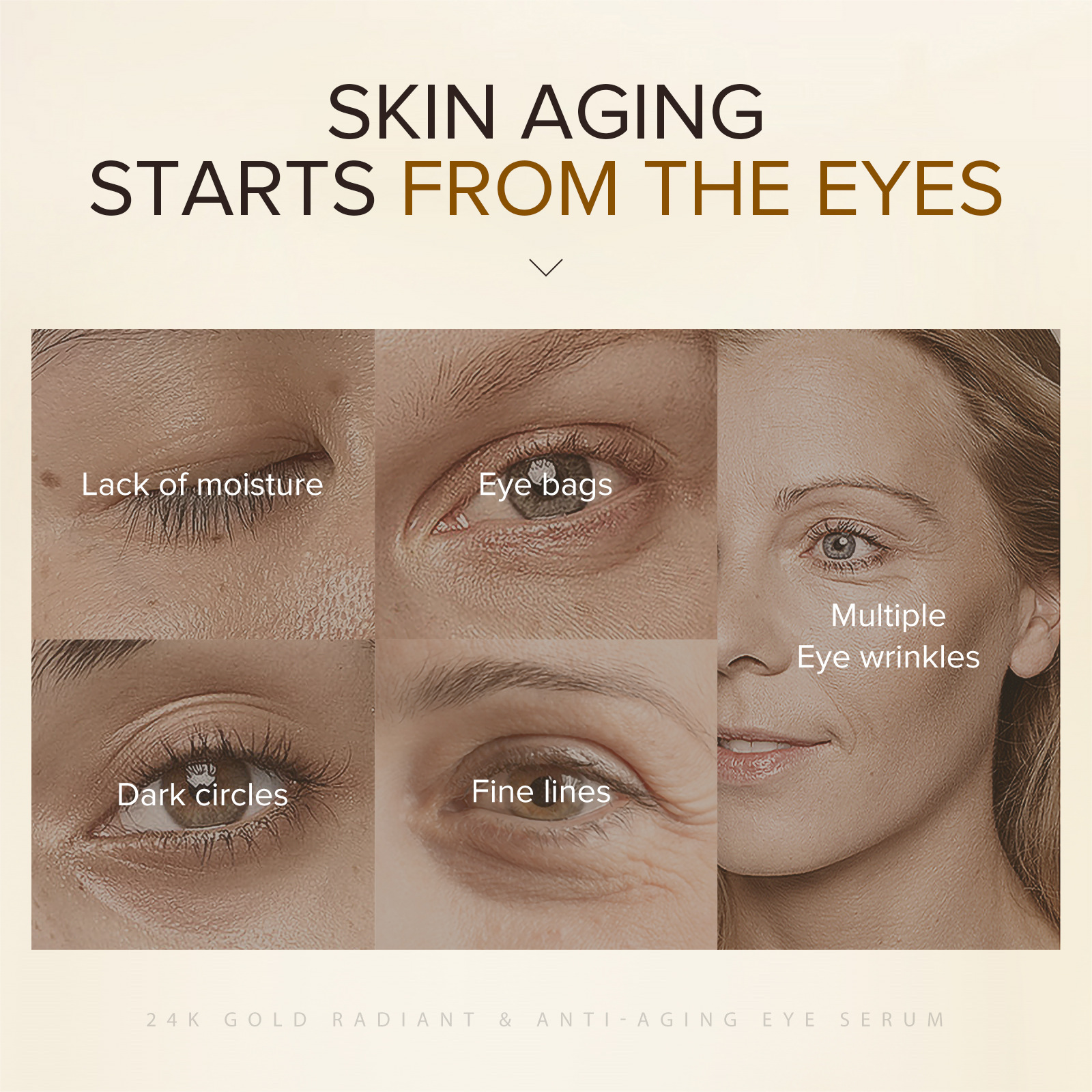 Picture of LAIKOU 24K Gold Radiant & Anti-Aging Eye Serum\- 30ml