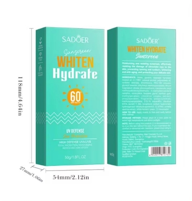 Picture of SADOER Whiten & Hydrate 60 PA+++ UV Defense Sun Protection- 50g