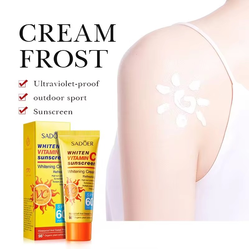 Picture of SADOER Whiten Vitamin C Refreshing 60 SPF PA+++ Sunscreen Cream- 40g