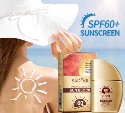 Picture of SADOER Gold Collagen SPF 60+ Sun Block- 30g