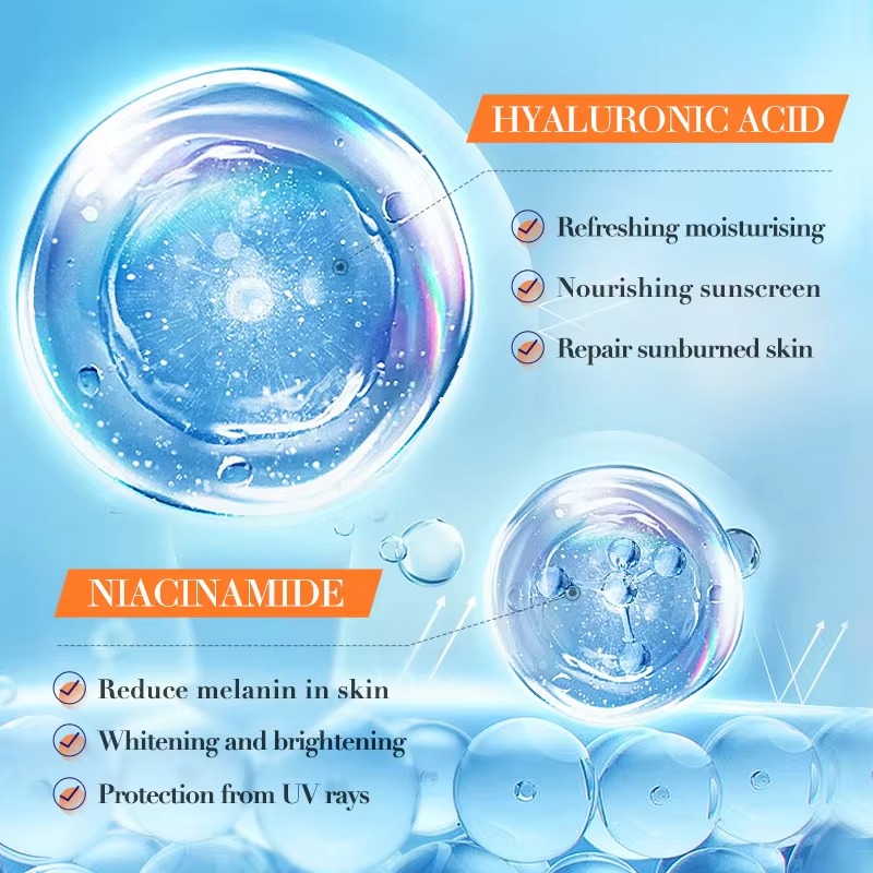 Picture of SADOER Sun Protection Whiten Sunscreen Serum SPF 60+ Lasting Anti Oxidation Nicotinamide Sunblock Serum- 50ml