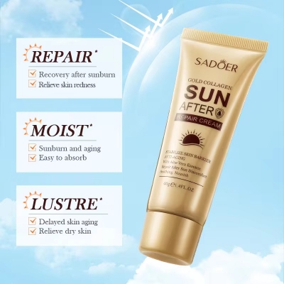Picture of SADOER Gold Collagen Sun Protection & After Sun Repair Cream Kit- 2 Pcs/Set