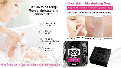 Picture of DR. DAVEY Deep Cleansing Whitning Complex Black Soap- 100g