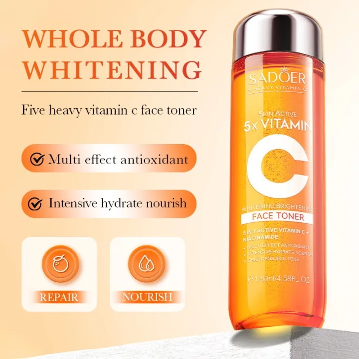 Picture of SADOER 5X Vitamin C Whitning Face Toner- 130ml