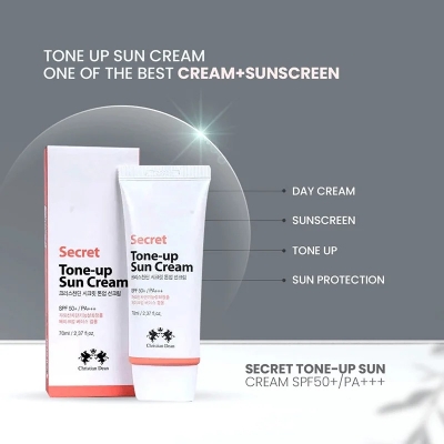 Picture of Christian Dean Secret Tone-Up SPF50+ PA+++ Sun Cream– 70ml