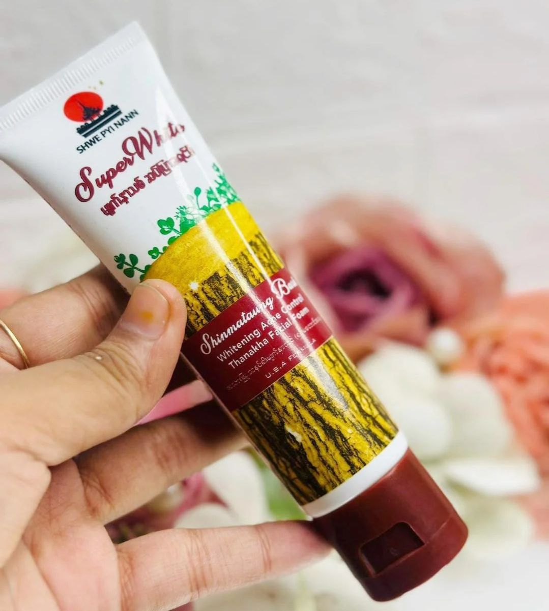Picture of SHWE PYI NANN Deep Cleansing Acne Control Thanaka Facial Foam Cleanser- 20ml Face Wash