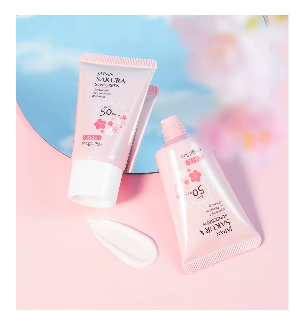 Picture of LAIKOU Japan Sakura Lightweight SPF 50 PA+++ Sunscreen Cream- 30g