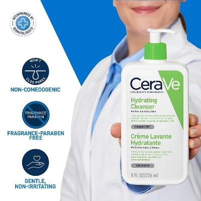 Picture of CeraVe Fragrance Free Hydrating Face Cleanser- 236ml