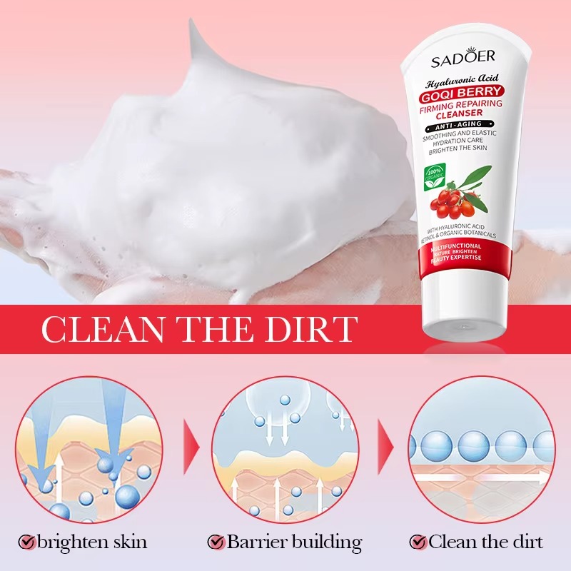 Picture of SADOER Hyaluronic Acid GOQI BERRY Anti-Aging Face Cleanser- 100g