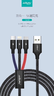 Picture of Cable_Juyupu TS30 3in1 charging cable_high quality