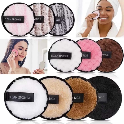 Picture of Cotton Soft Makeup Remover Sponge Puff- 1 piece (Multicolour)(Multicolor)
