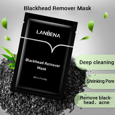 Picture of 4 Peace Lanbena Black Mask Blackhead Remover Pill Of Mask Mud Face Mask Charcol Mask Nose Acne Treatment Skin Care (4 Piece Combo)(Fresh)