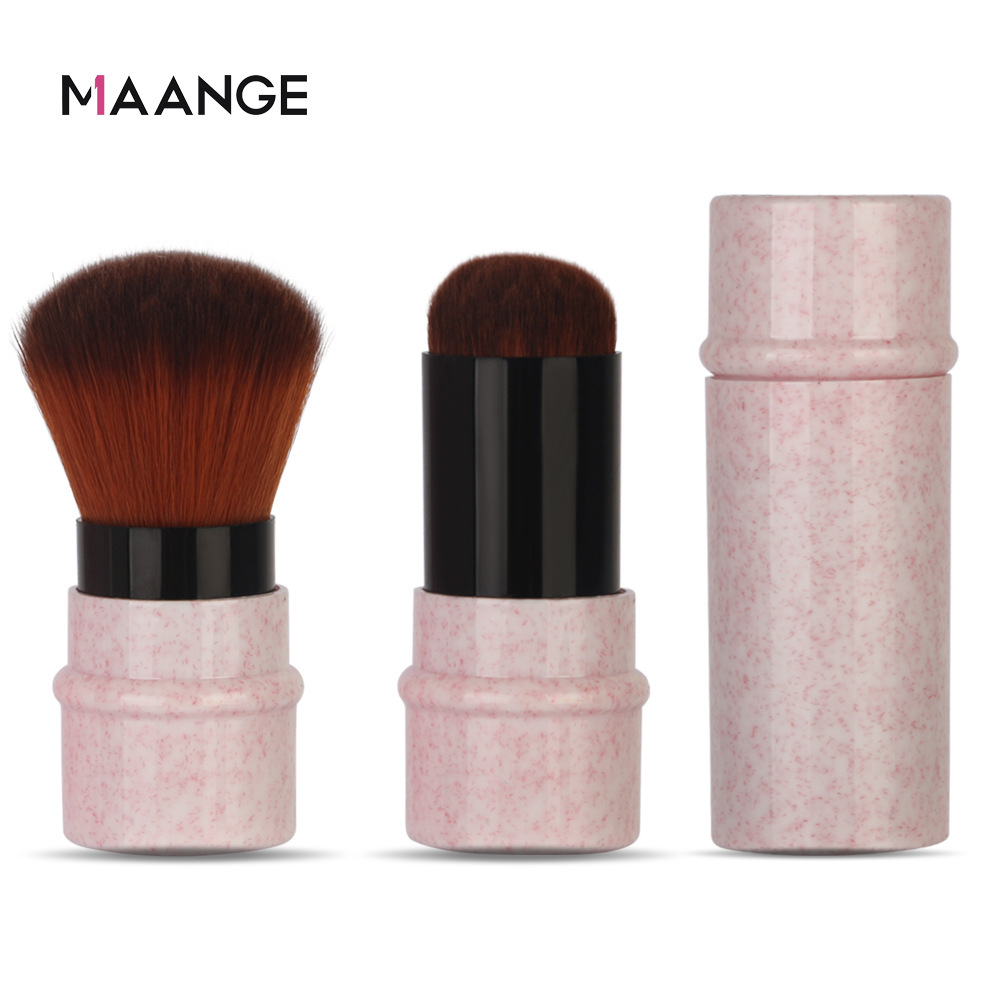 Picture of Marble Blush Brush Telescopic Brush Makeup Brush Loose Powder Beauty Tools - Makeup Brush Set(Marble Pink)