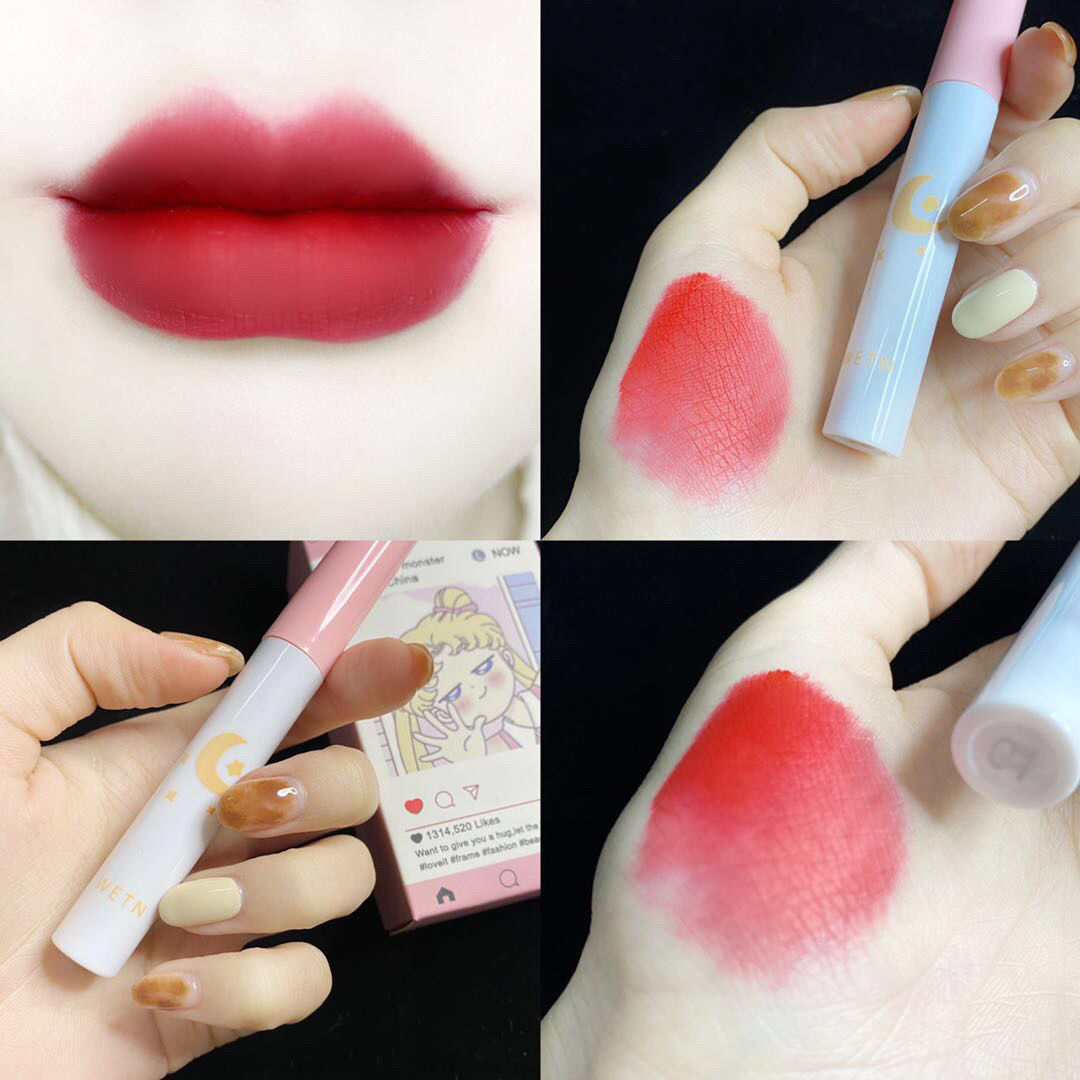 Picture of 8 Pcs/set of Cigarette tube lip glaze set matte matte white lipstick student gift Lipstick set(8 Pack)