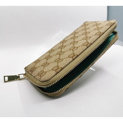 Picture of Chinese PU leather womens purse card holder zipper protected wallet(Same as picture)