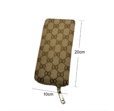 Picture of Chinese PU leather womens purse card holder zipper protected wallet(Same as picture)
